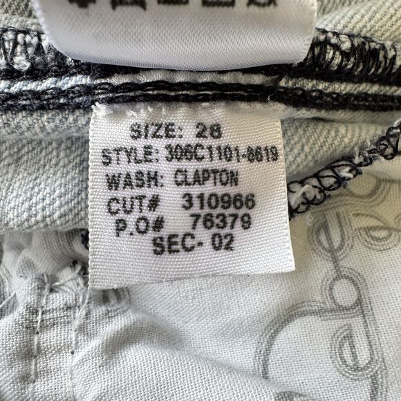 bebe Jeans Womens Size 28 Light Wash Low Rise Skinny Distressed Denim Zippers - Picture 11 of 16